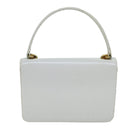 GUCCI Hand Bag Leather White Auth yk12076-2