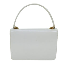 GUCCI Hand Bag Leather White Auth yk12076 - 0