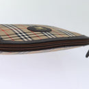 Burberrys Nova Check Pouch Canvas Beige Auth yk12082-5