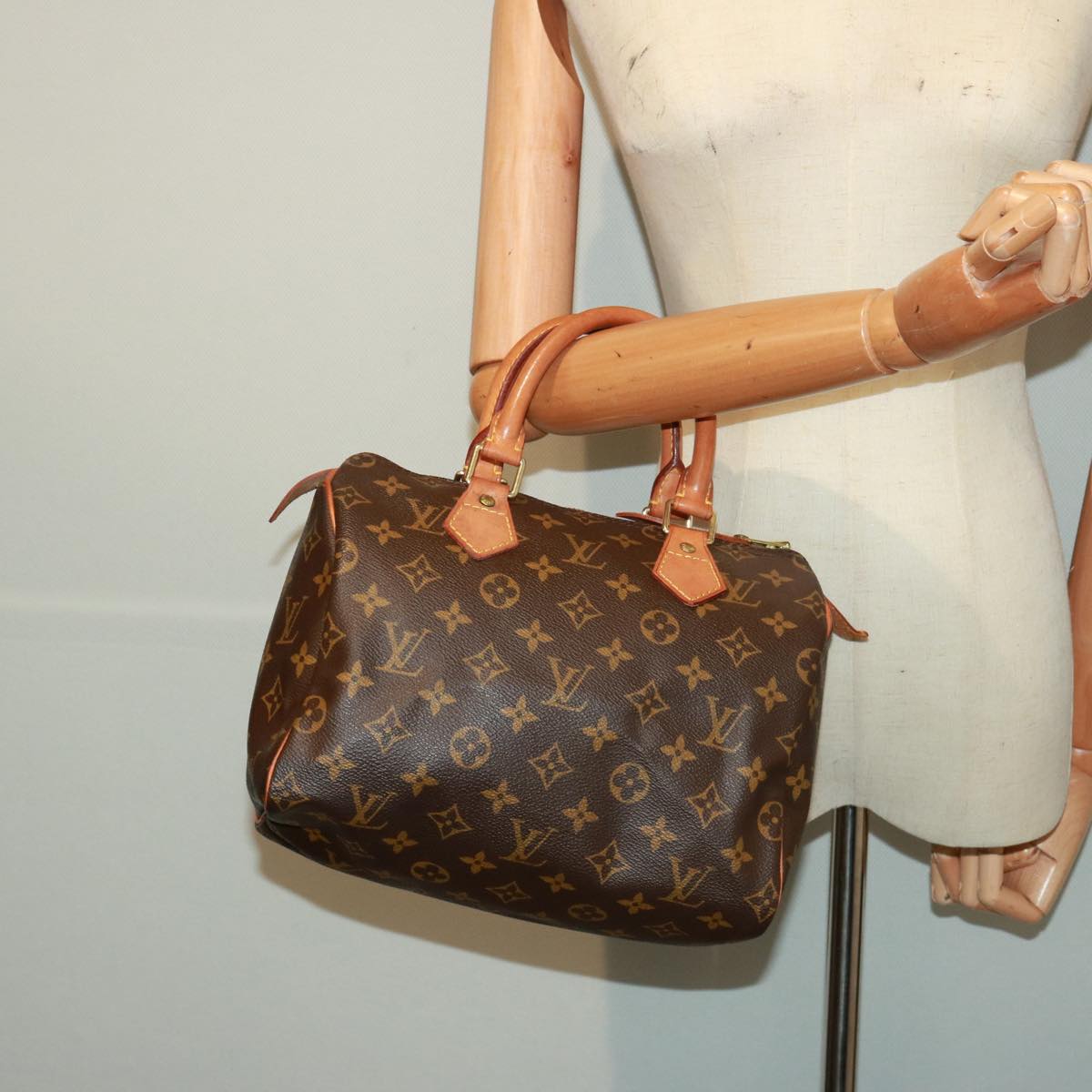 LOUIS VUITTON Monogram Speedy 25 Hand Bag M41528 LV Auth yk12122