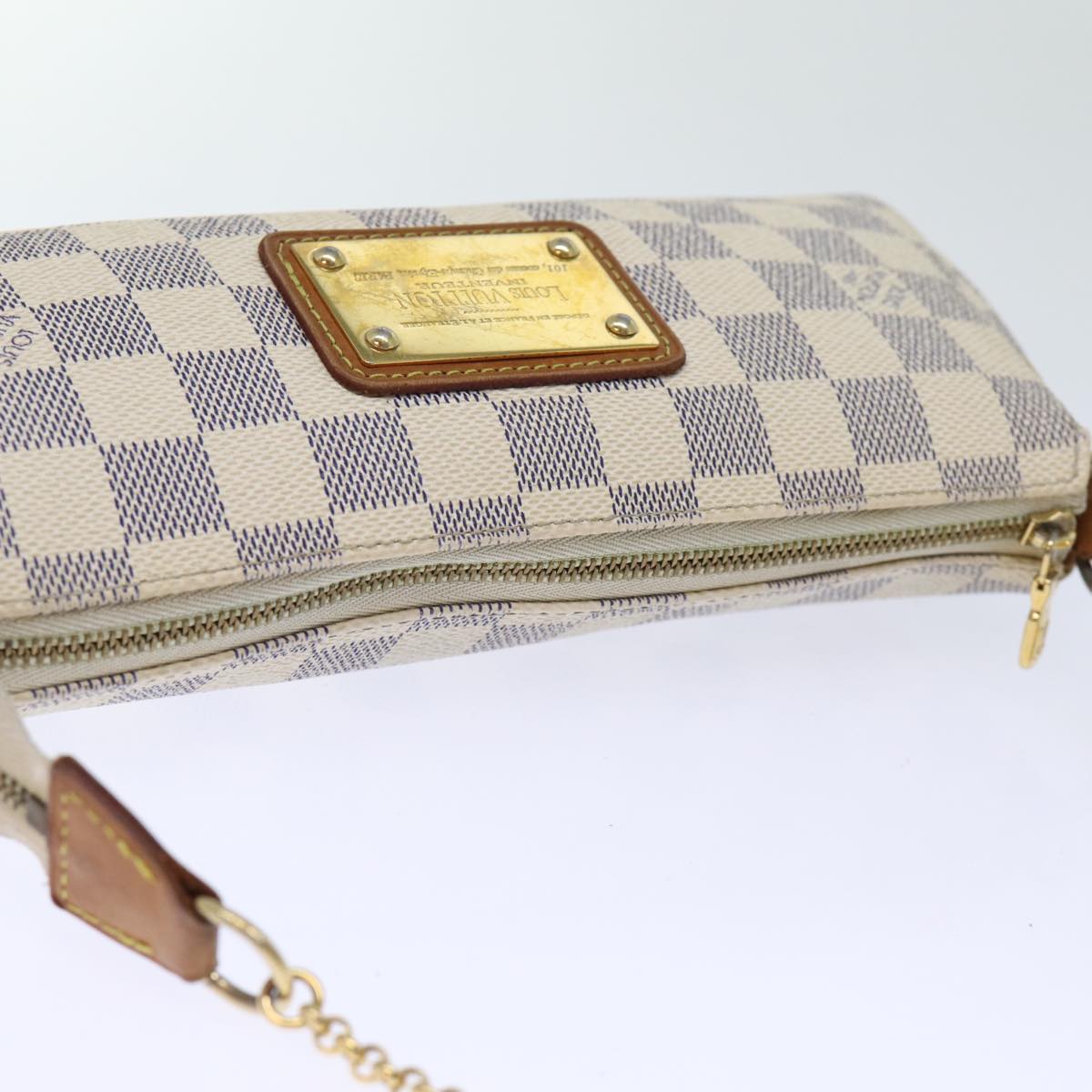 LOUIS VUITTON Damier Azur Eva Shoulder Bag 2way N55214 LV Auth yk12139