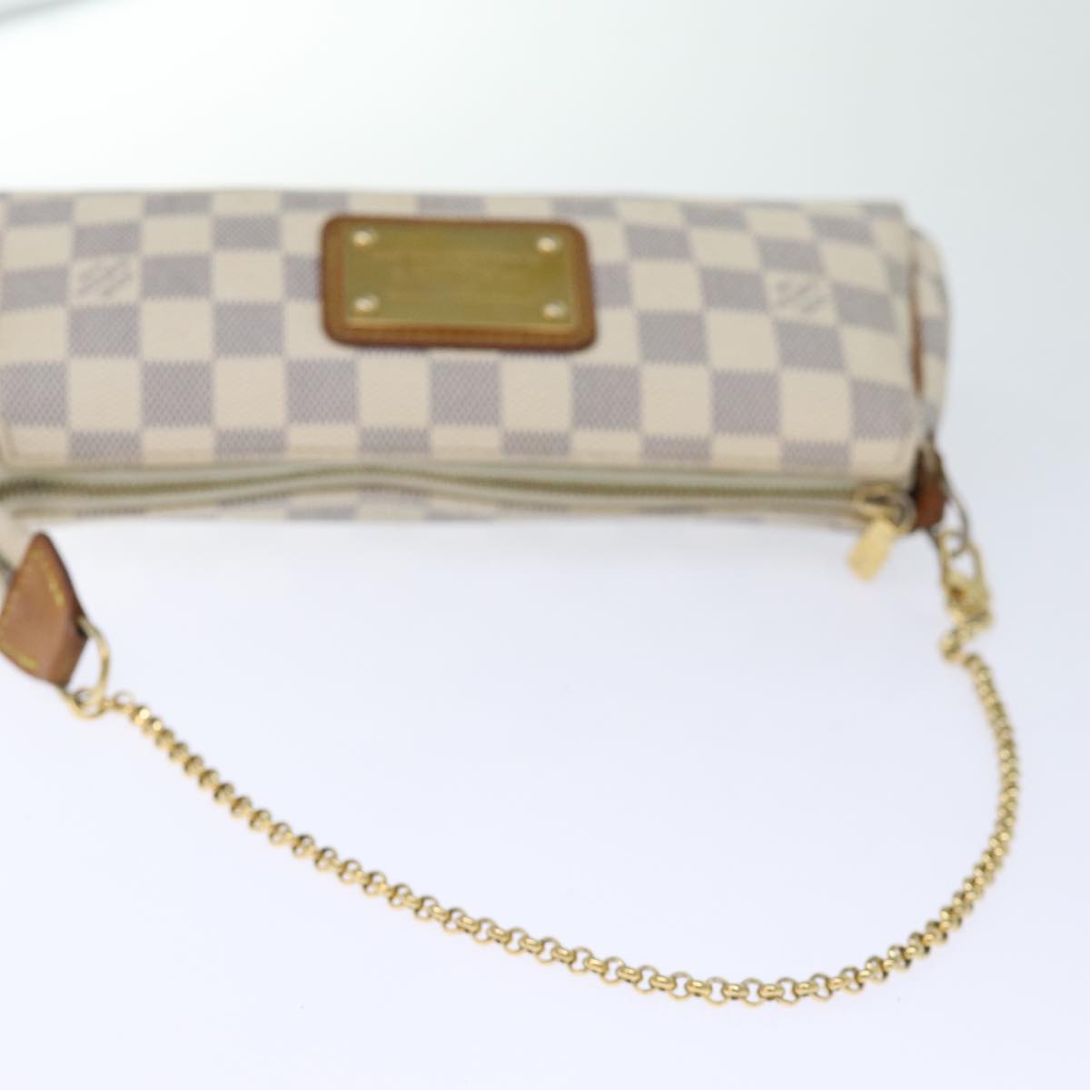 LOUIS VUITTON Damier Azur Eva Shoulder Bag 2way N55214 LV Auth yk12139