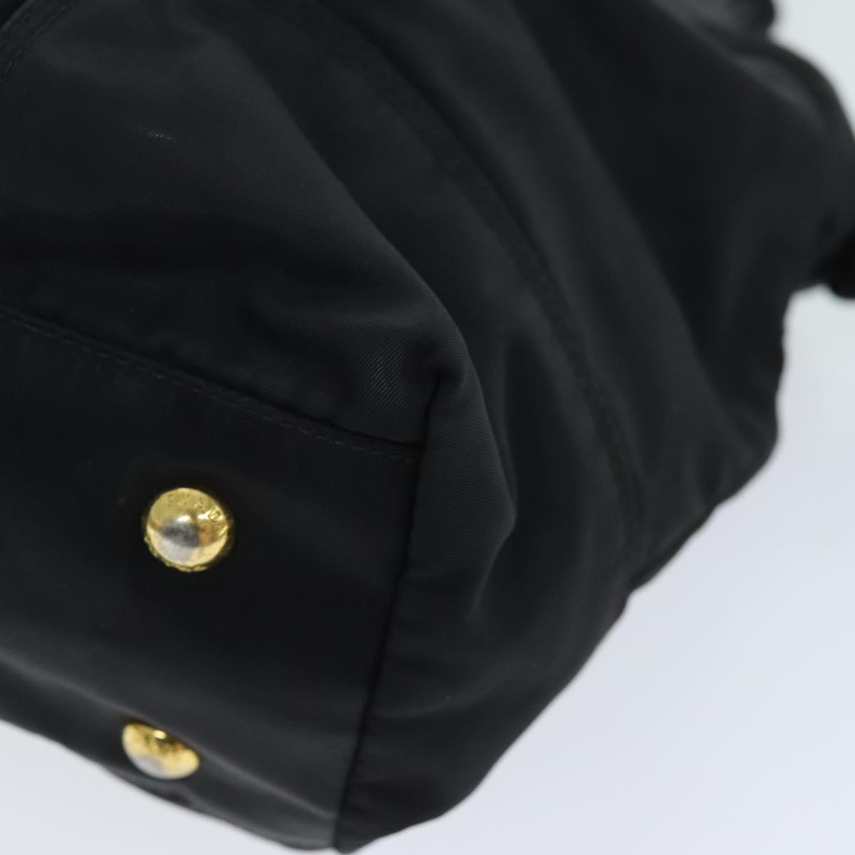 PRADA Hand Bag Nylon Black Auth yk12158