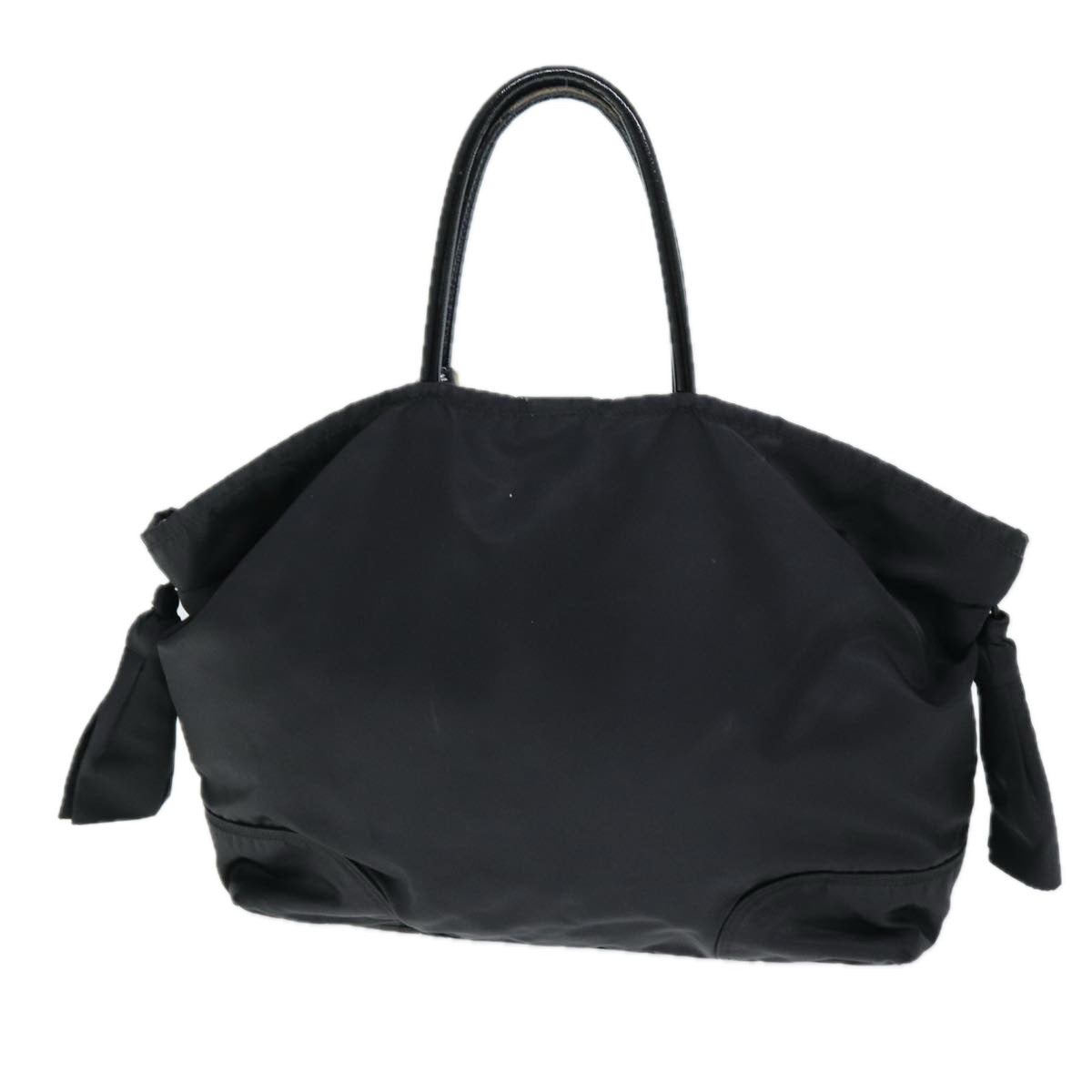 PRADA Hand Bag Nylon Black Auth yk12158 - 0