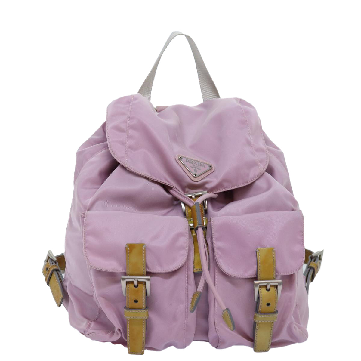 PRADA Backpack Nylon Pink Auth yk12161