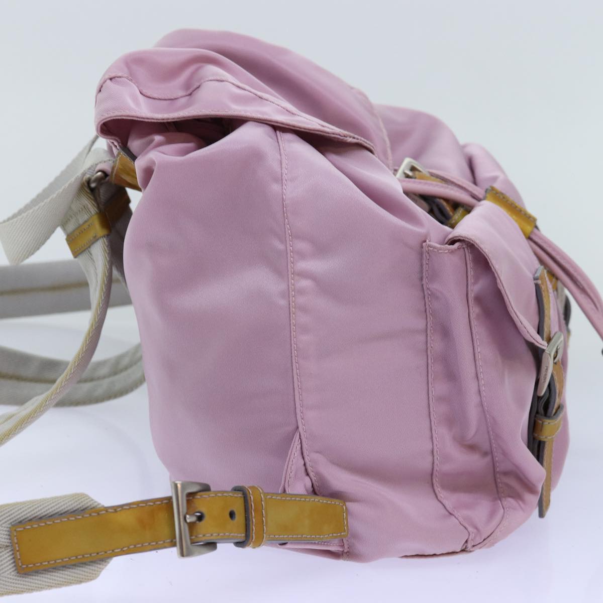 PRADA Backpack Nylon Pink Auth yk12161