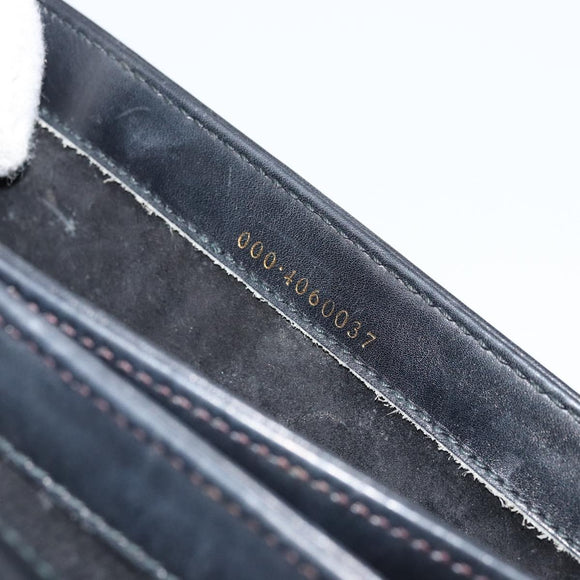 GUCCI Hand Bag Leather Black Auth yk12169