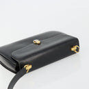 GUCCI Hand Bag Leather Black Auth yk12169-6