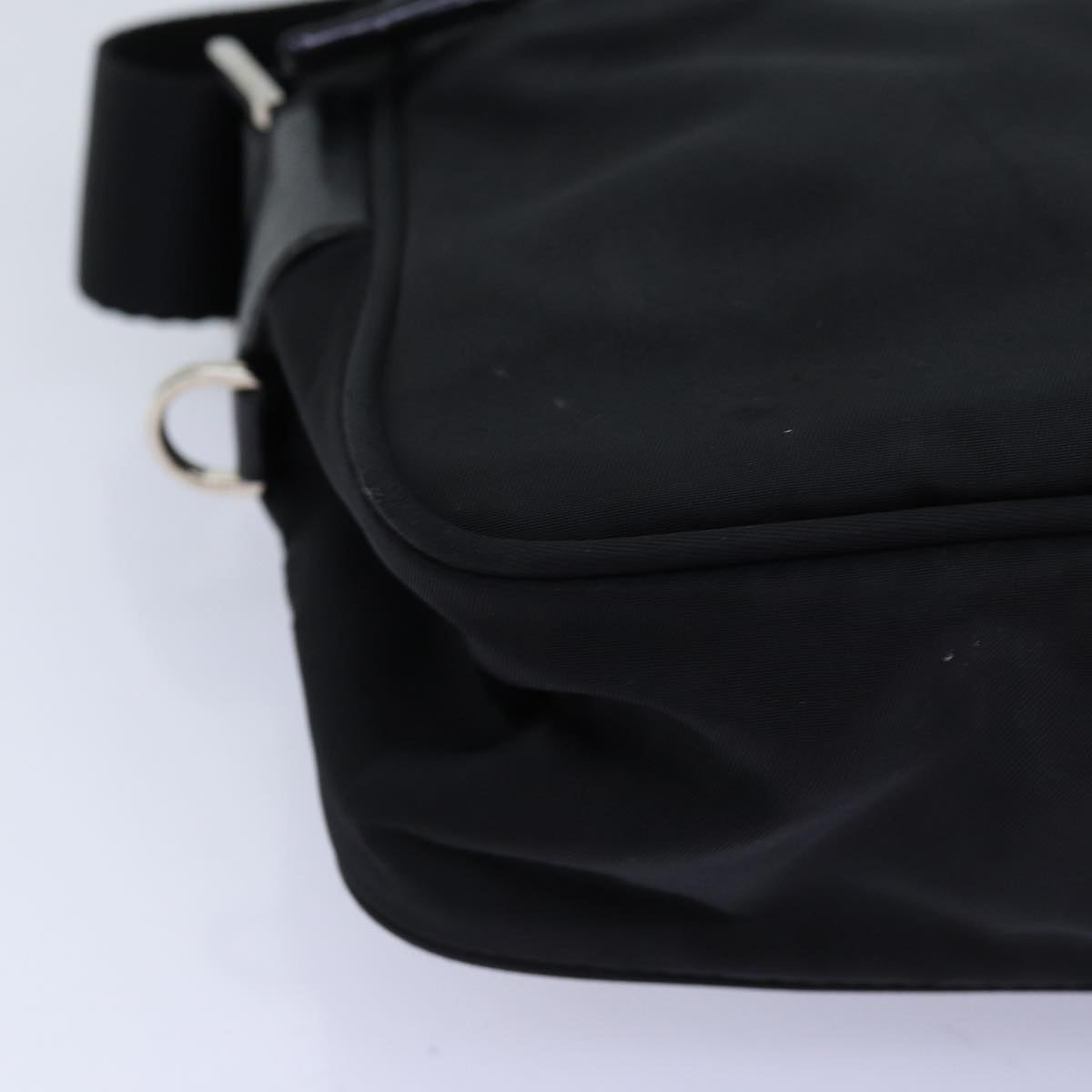 PRADA Shoulder Bag Nylon Black Auth yk12183