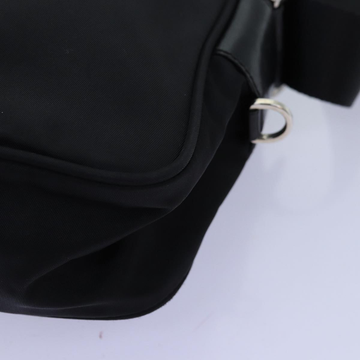 PRADA Shoulder Bag Nylon Black Auth yk12183