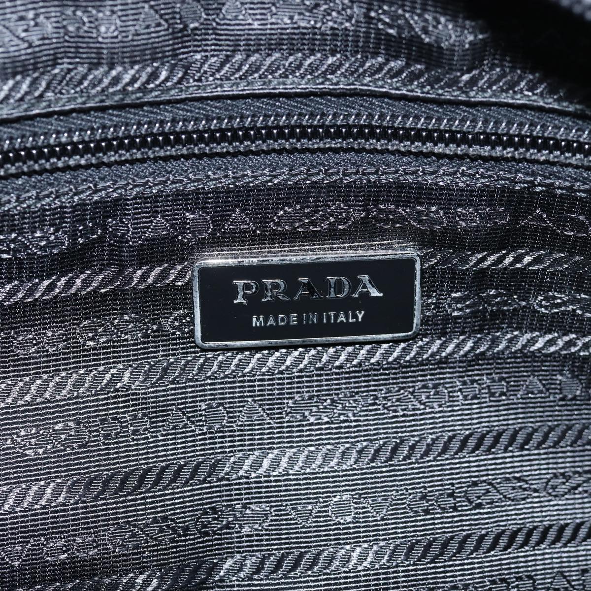 PRADA Shoulder Bag Nylon Black Auth yk12183