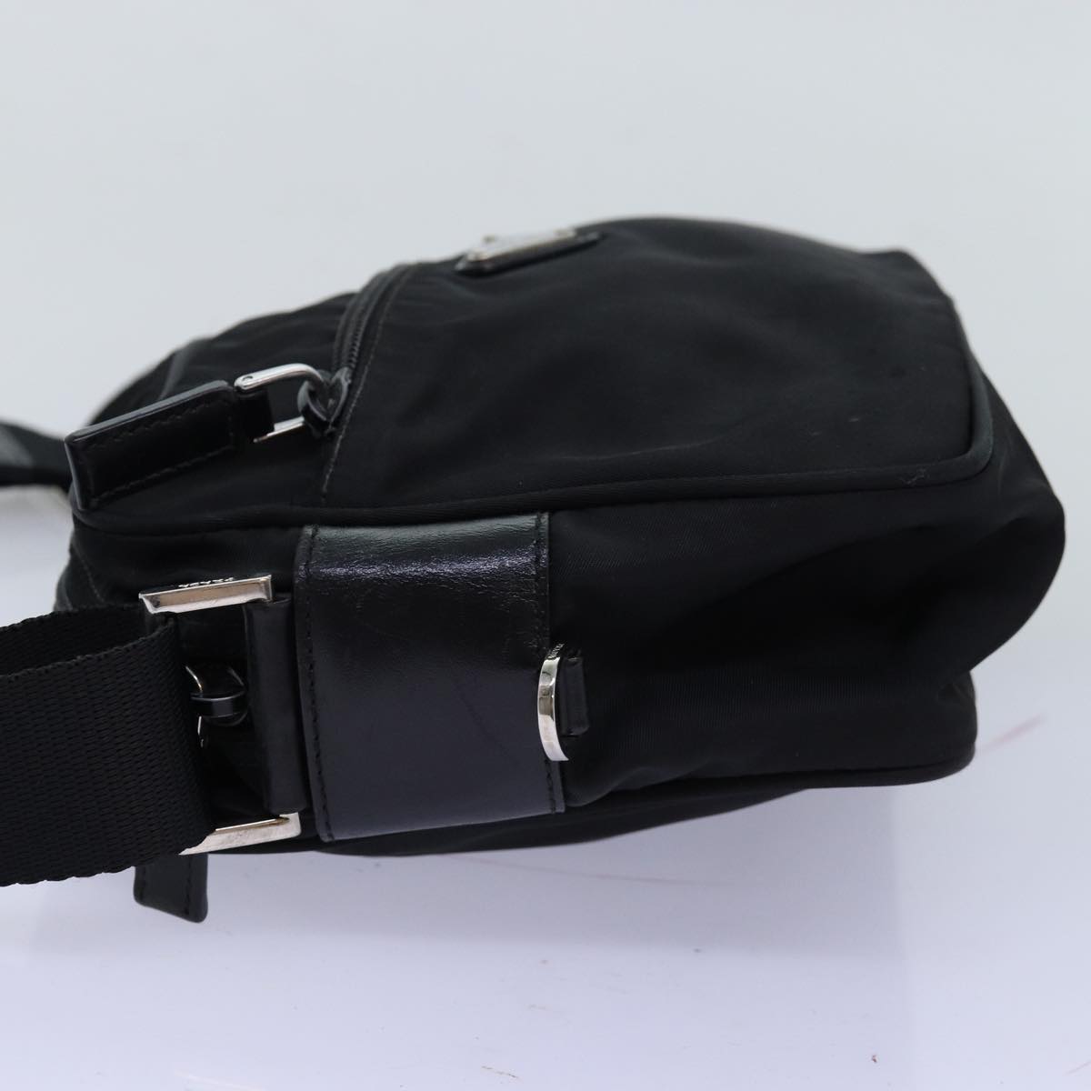 PRADA Shoulder Bag Nylon Black Auth yk12183