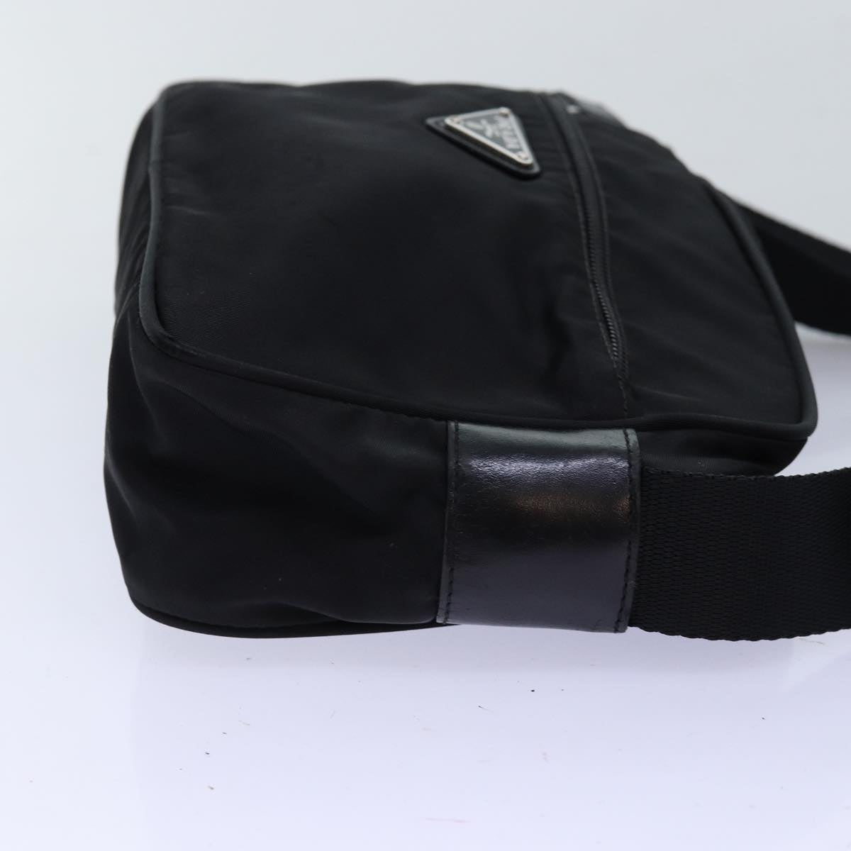 PRADA Shoulder Bag Nylon Black Auth yk12183