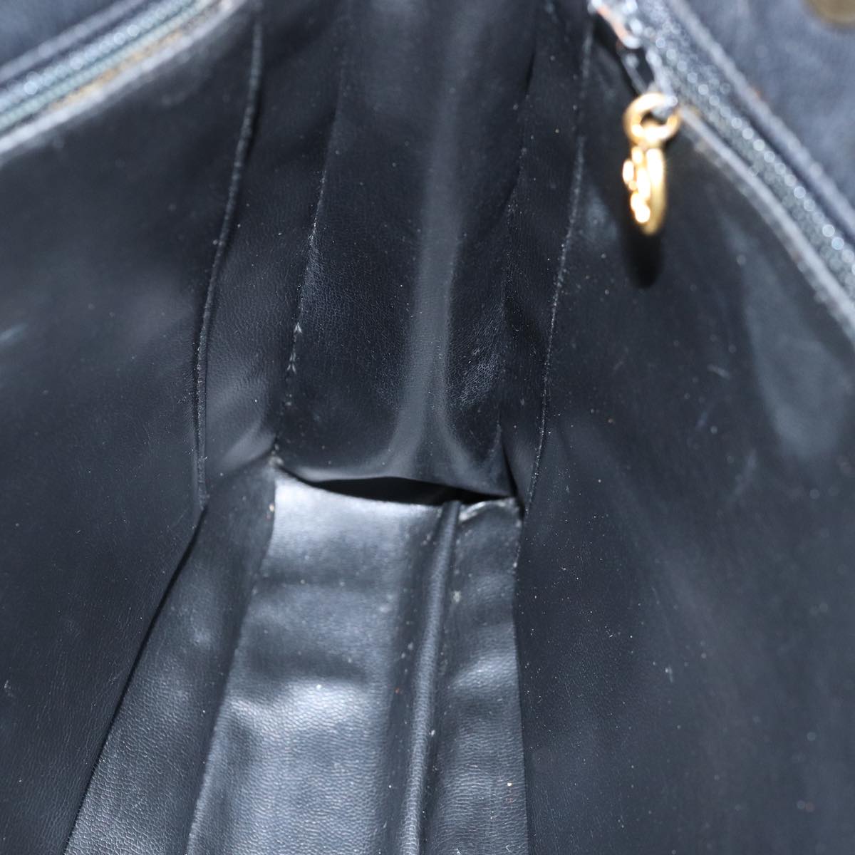 CHANEL Matelasse Chain Shoulder Bag Lamb Skin Black CC Auth yk12186
