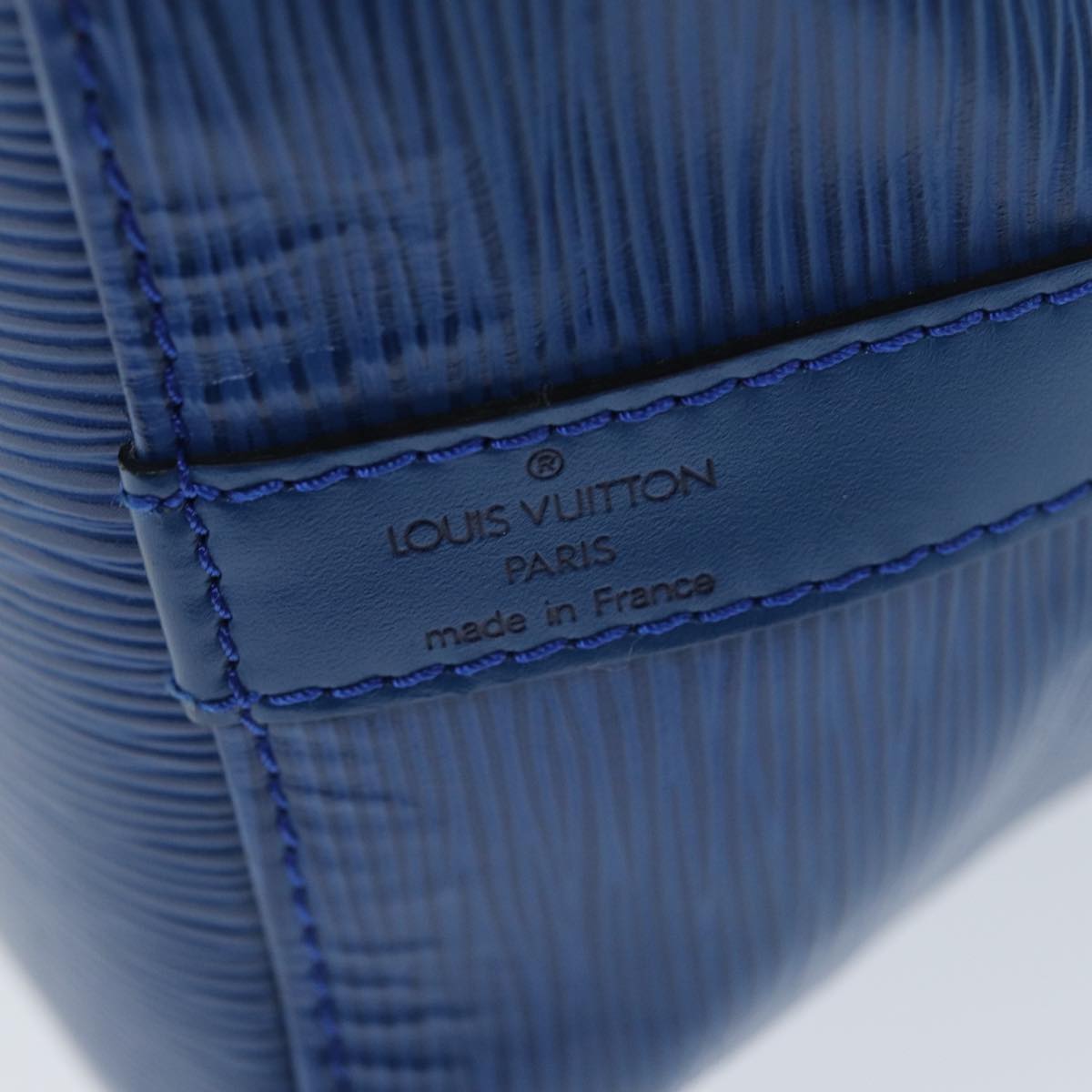 LOUIS VUITTON Epi Petit Noe Shoulder Bag Blue M44105 LV Auth yk12189