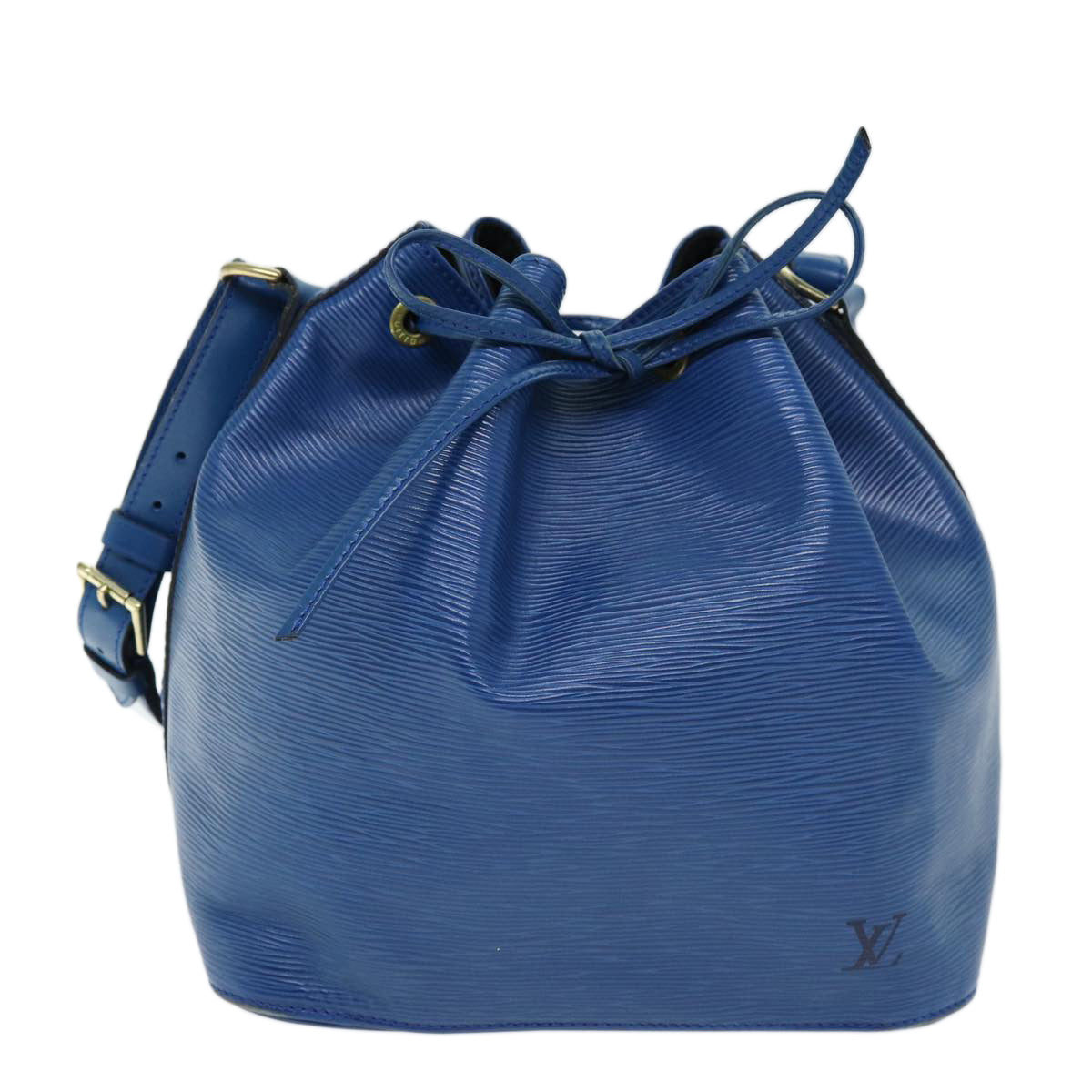 LOUIS VUITTON Epi Petit Noe Shoulder Bag Blue M44105 LV Auth yk12189