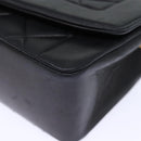 CHANEL Diana Matelasse Chain Shoulder Bag Lamb Skin Black CC Auth yk12192AV-14