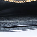 Christian Dior Trotter Canvas Chain Shoulder Bag Black Auth yk12202-11