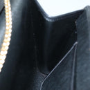 Christian Dior Trotter Canvas Chain Shoulder Bag Black Auth yk12202-18