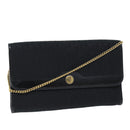 Christian Dior Trotter Canvas Chain Shoulder Bag Black Auth yk12202-1