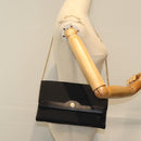 Christian Dior Trotter Canvas Chain Shoulder Bag Black Auth yk12202-20