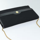 Christian Dior Trotter Canvas Chain Shoulder Bag Black Auth yk12202-6