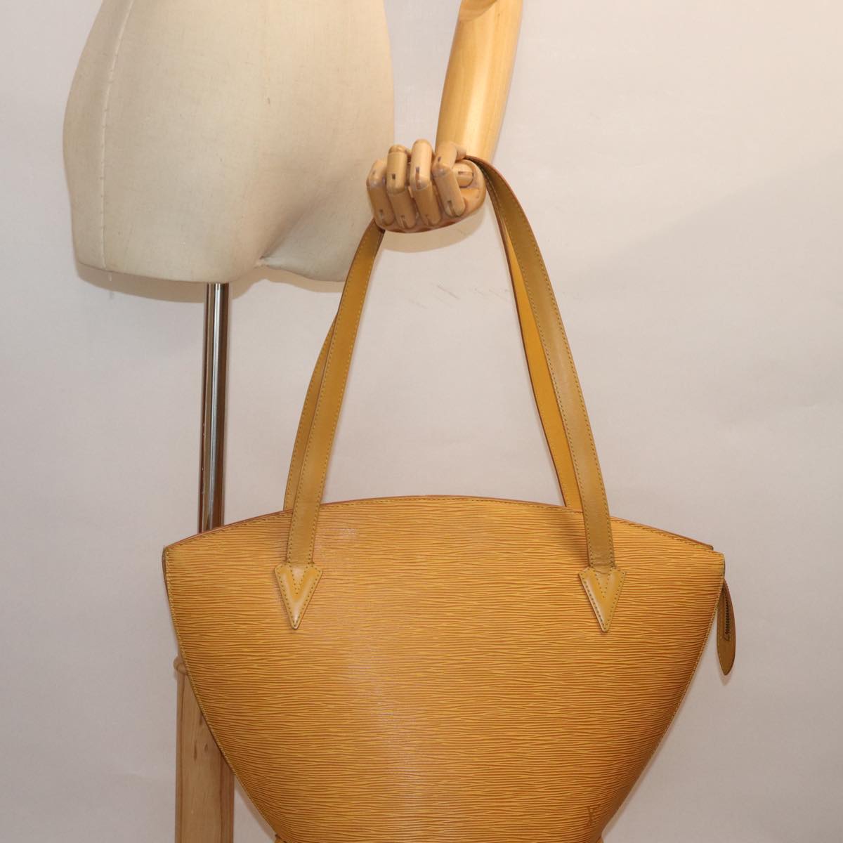 LOUIS VUITTON Epi Saint Jacques Shopping Shoulder Bag Yellow M52269 Auth yk12223