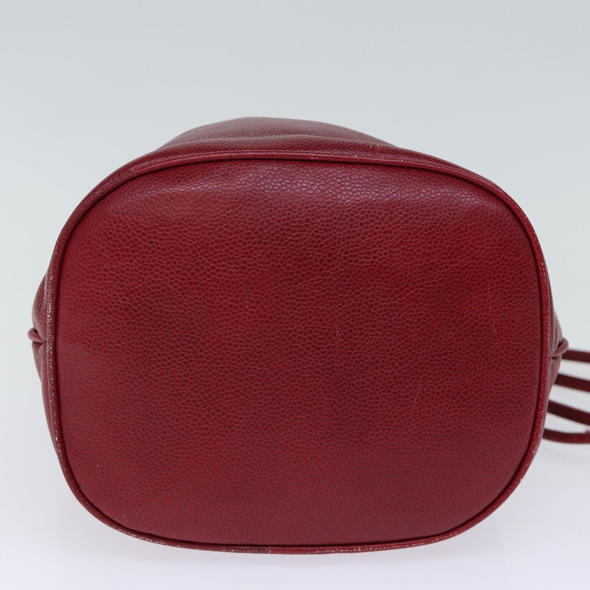 Christian Dior Shoulder Bag Leather Red Auth yk12232