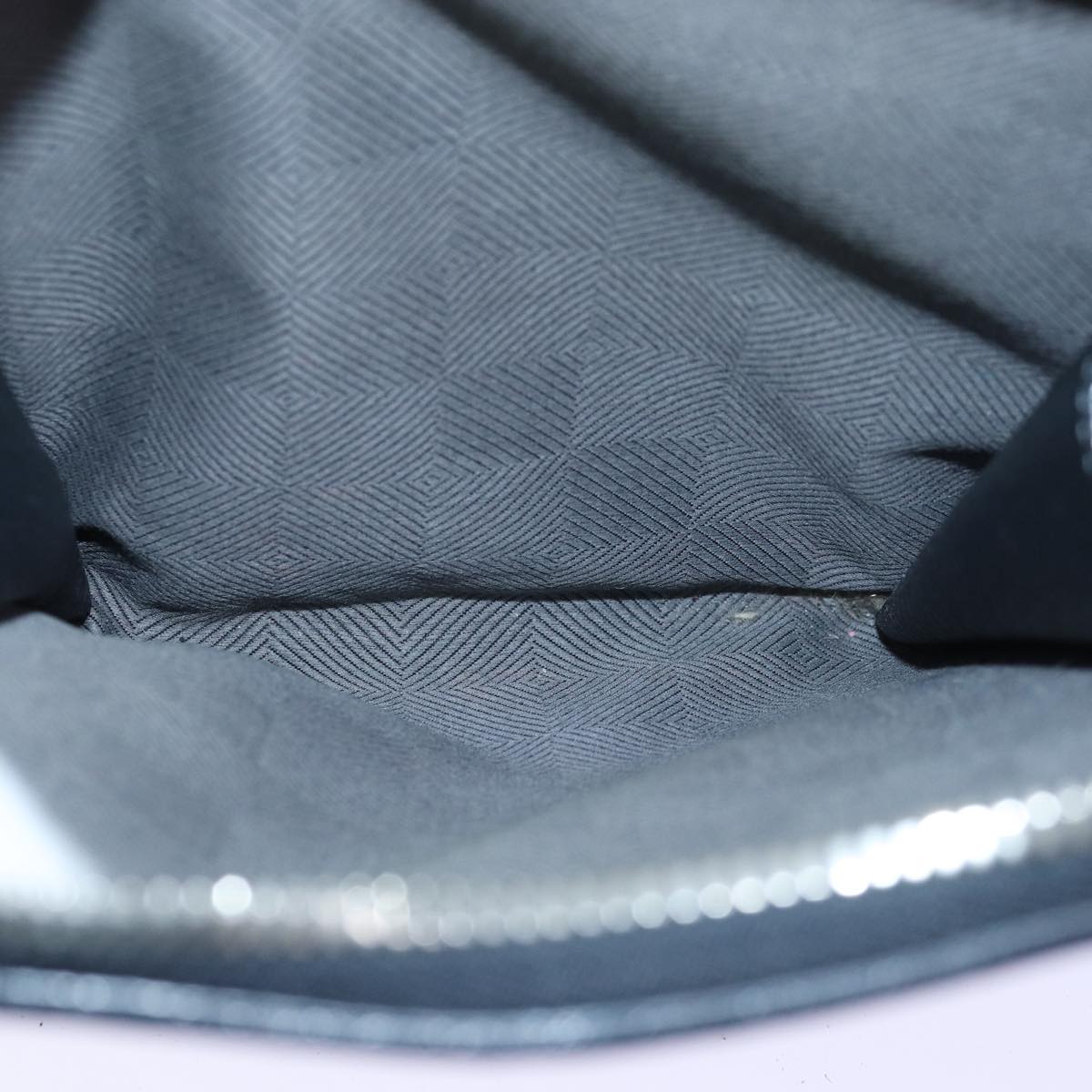 LOUIS VUITTON Naxos Shoulder Bag Leather Black LV Auth yk12249