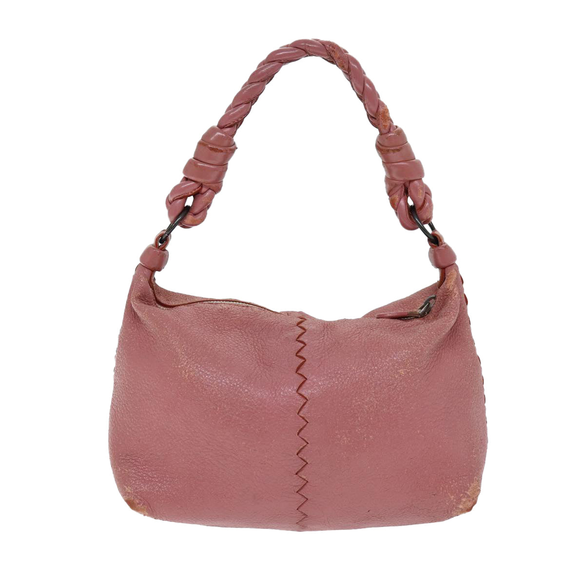 BOTTEGA VENETA Hand Bag Leather Pink Auth yk12255