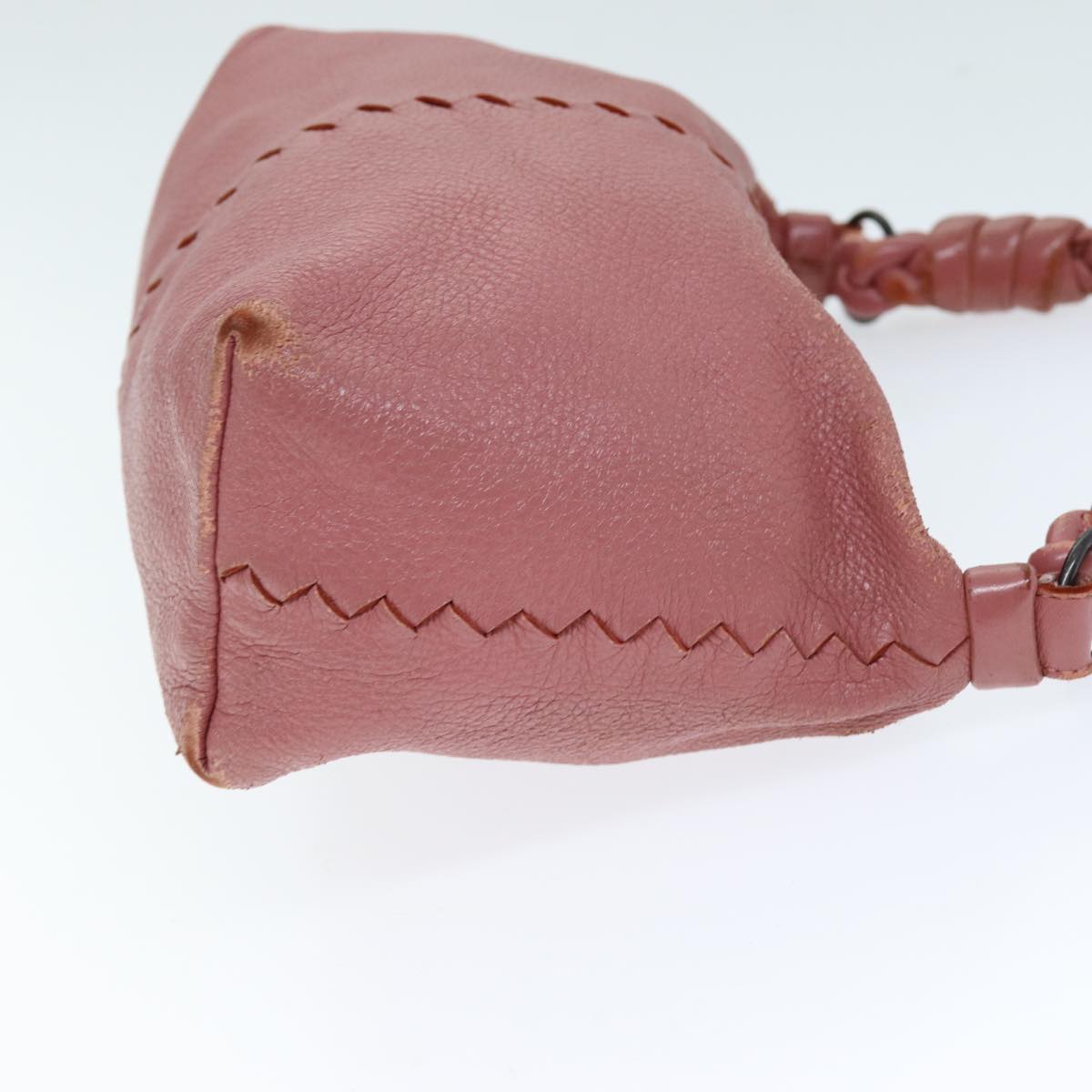 BOTTEGA VENETA Hand Bag Leather Pink Auth yk12255