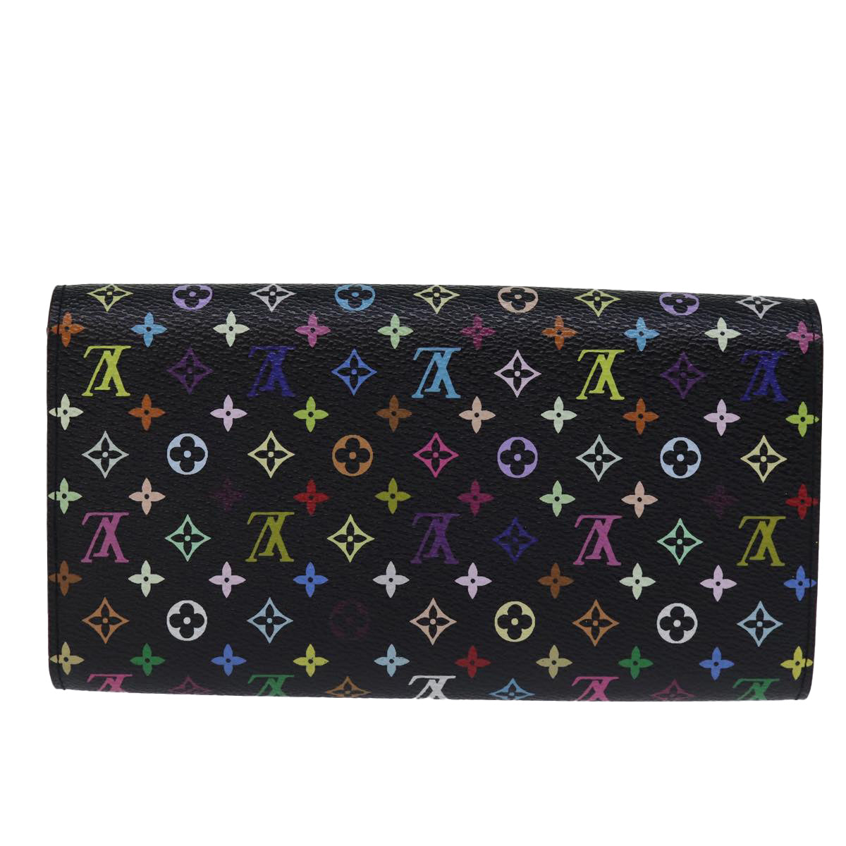 LOUIS VUITTON Monogram Multicolor PortefeuilleSarah Wallet M93747 Auth yk12256 - 0