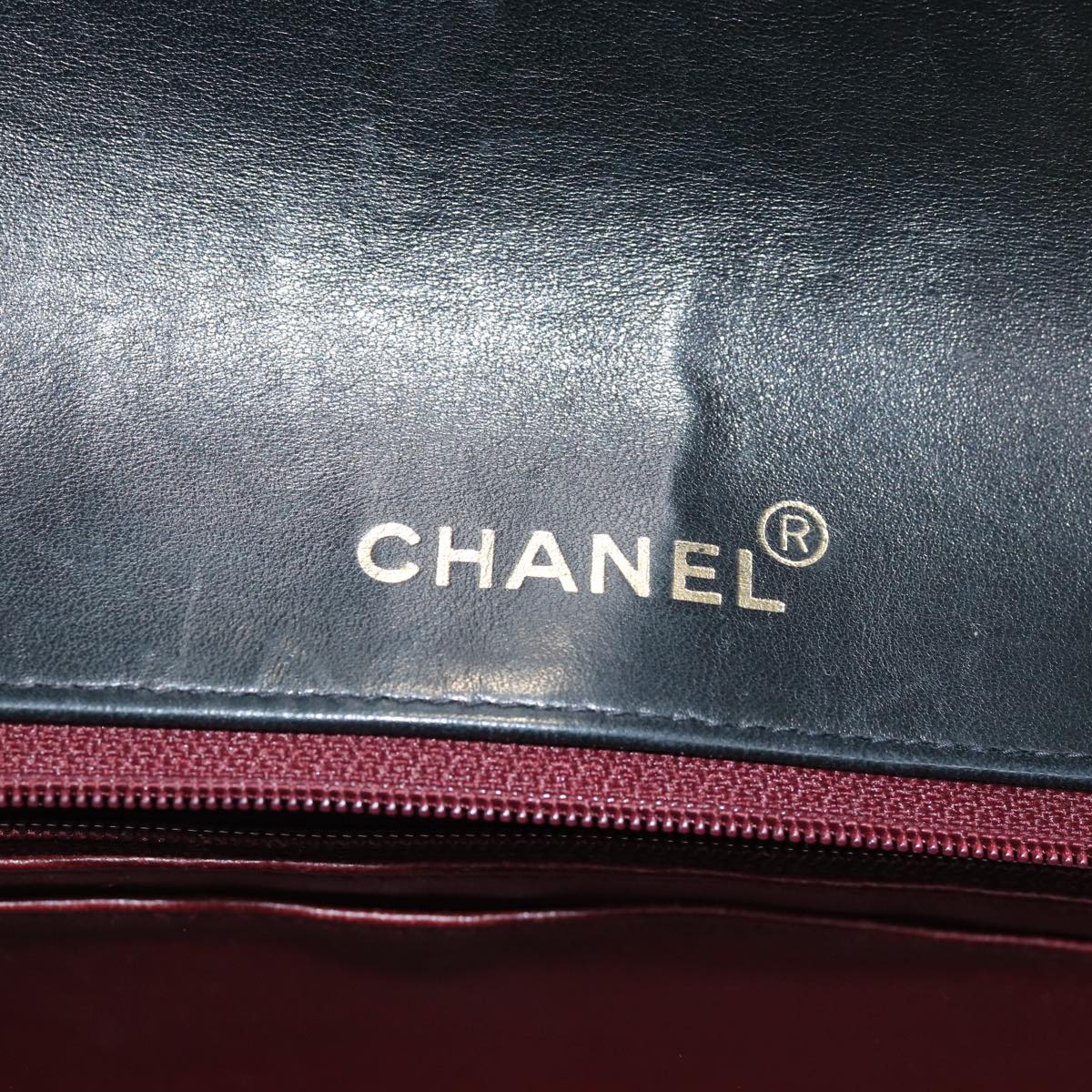 CHANEL Diana Matelasse Chain Shoulder Bag Lamb Skin Black CC Auth yk12263A