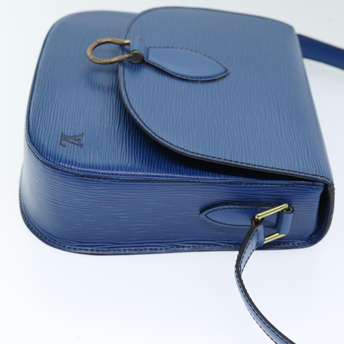 LOUIS VUITTON Epi Saint Cloud GM Shoulder Bag Blue M52195 LV Auth yk12264