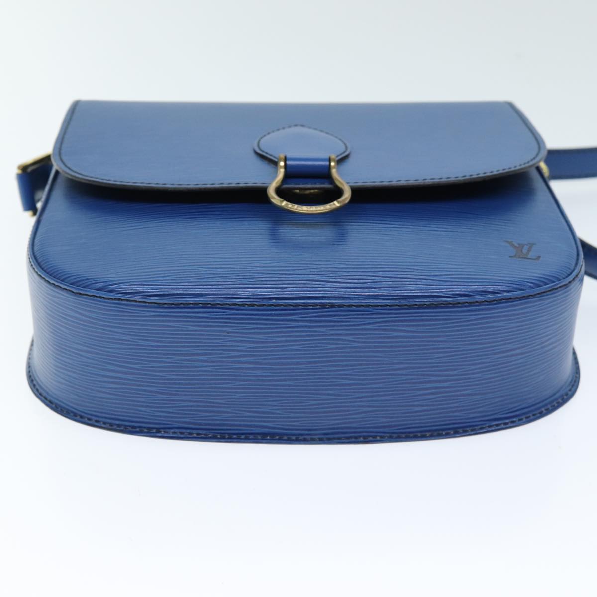 LOUIS VUITTON Epi Saint Cloud GM Shoulder Bag Blue M52195 LV Auth yk12264