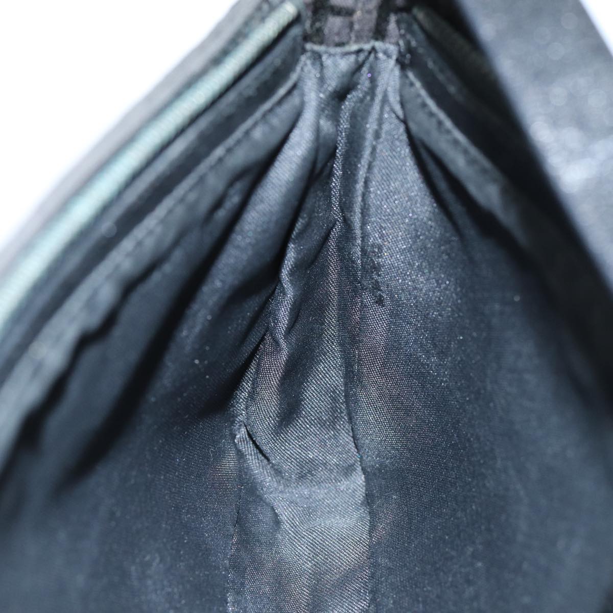 FENDI Zucchino Canvas Hand Bag Black Auth yk12317