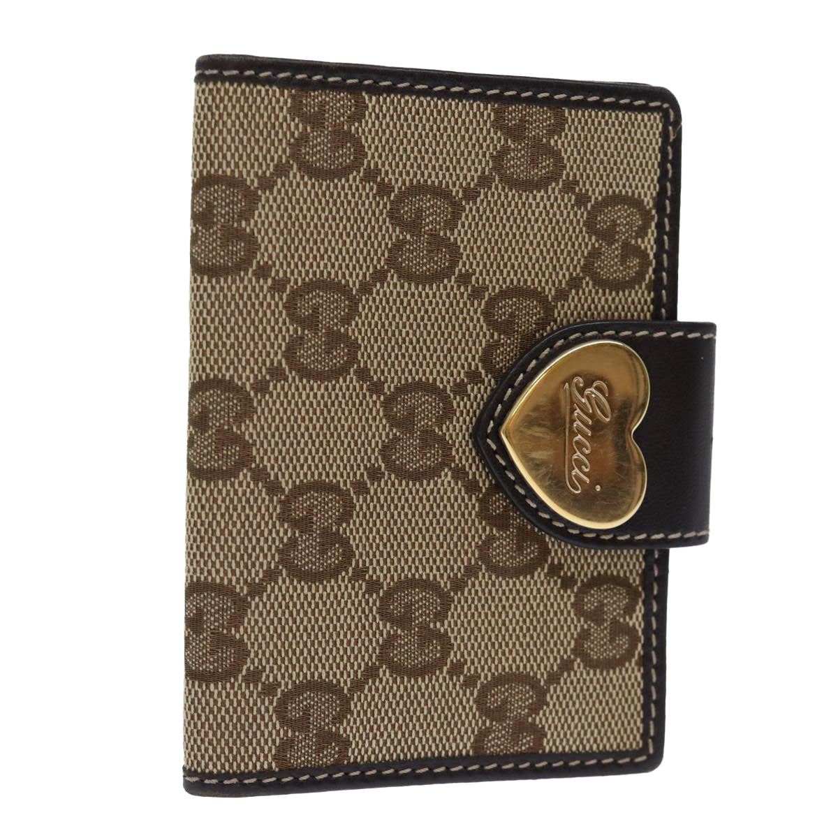 GUCCI GG Canvas Pass Case Beige 224261 Auth yk12334