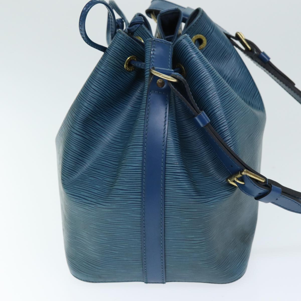 LOUIS VUITTON Epi Petit Noe Shoulder Bag Blue M44105 LV Auth yk12343