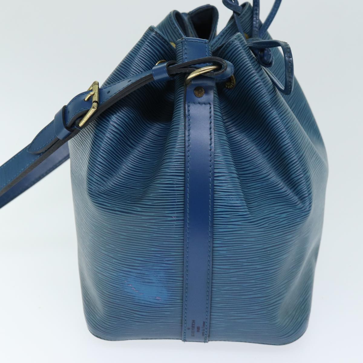 LOUIS VUITTON Epi Petit Noe Shoulder Bag Blue M44105 LV Auth yk12343