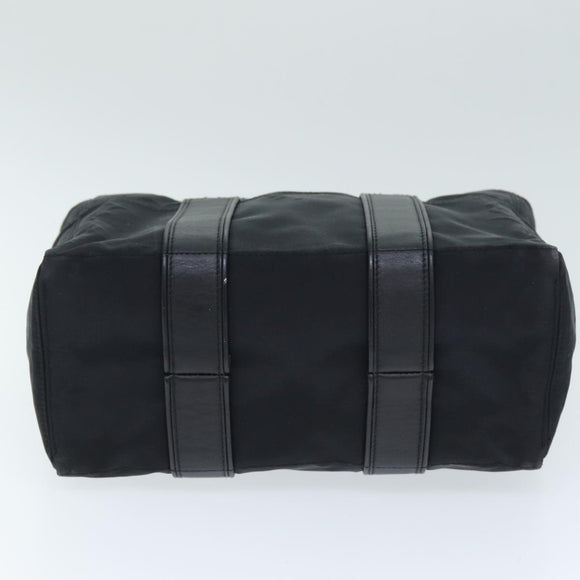 HERMES Acape Luco PM Hand Bag Nylon Black Auth yk12350