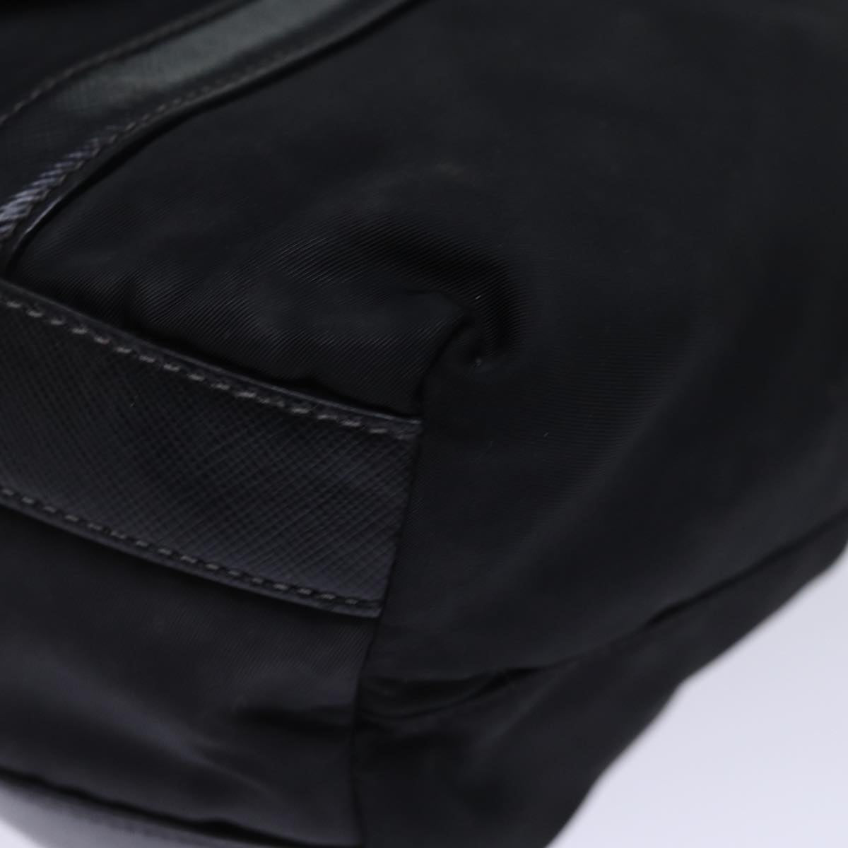 PRADA Hand Bag Nylon Black Auth yk12366