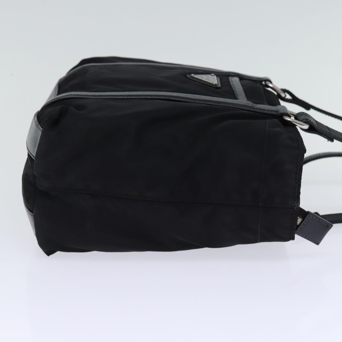 PRADA Hand Bag Nylon Black Auth yk12366