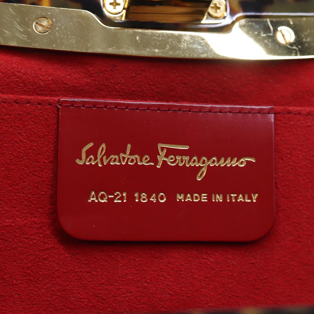 Salvatore Ferragamo Hand Bag Suede Black Auth yk12372