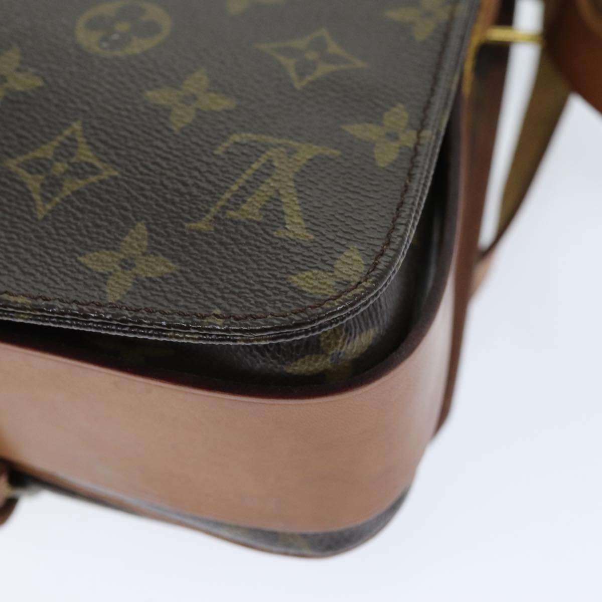 LOUIS VUITTON Monogram Cartouchiere MM Shoulder Bag M51253 LV Auth yk12384