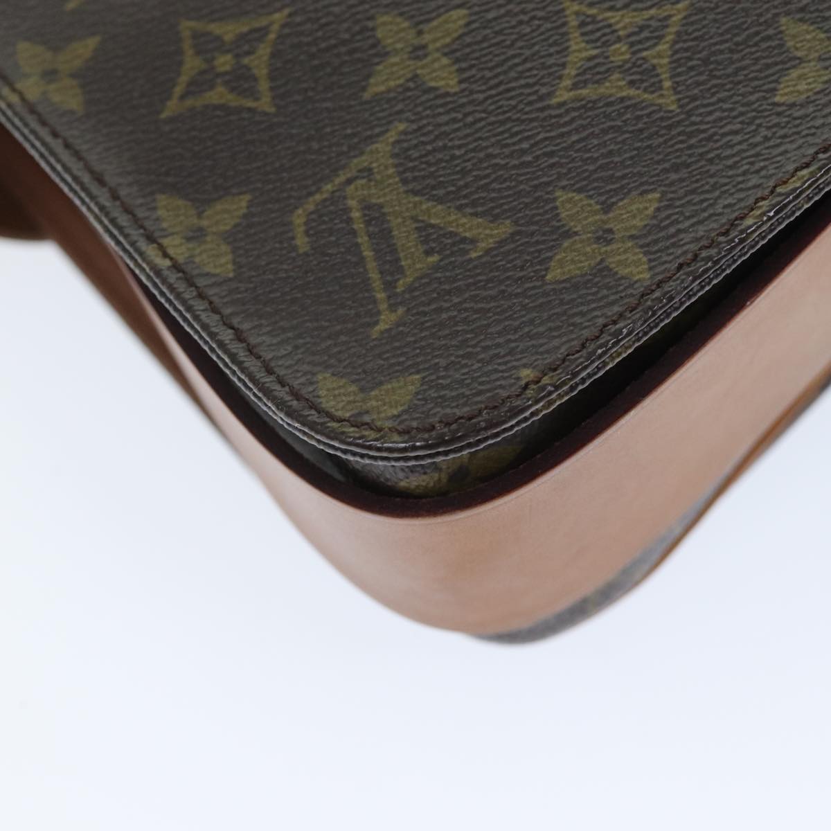 LOUIS VUITTON Monogram Cartouchiere MM Shoulder Bag M51253 LV Auth yk12384