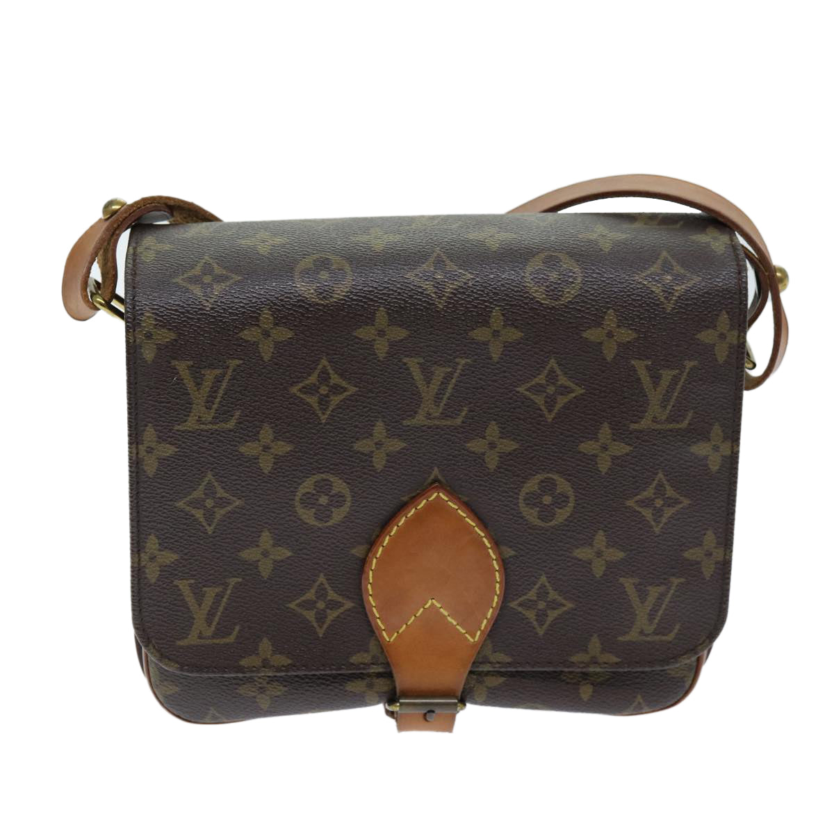 LOUIS VUITTON Monogram Cartouchiere MM Shoulder Bag M51253 LV Auth yk12384