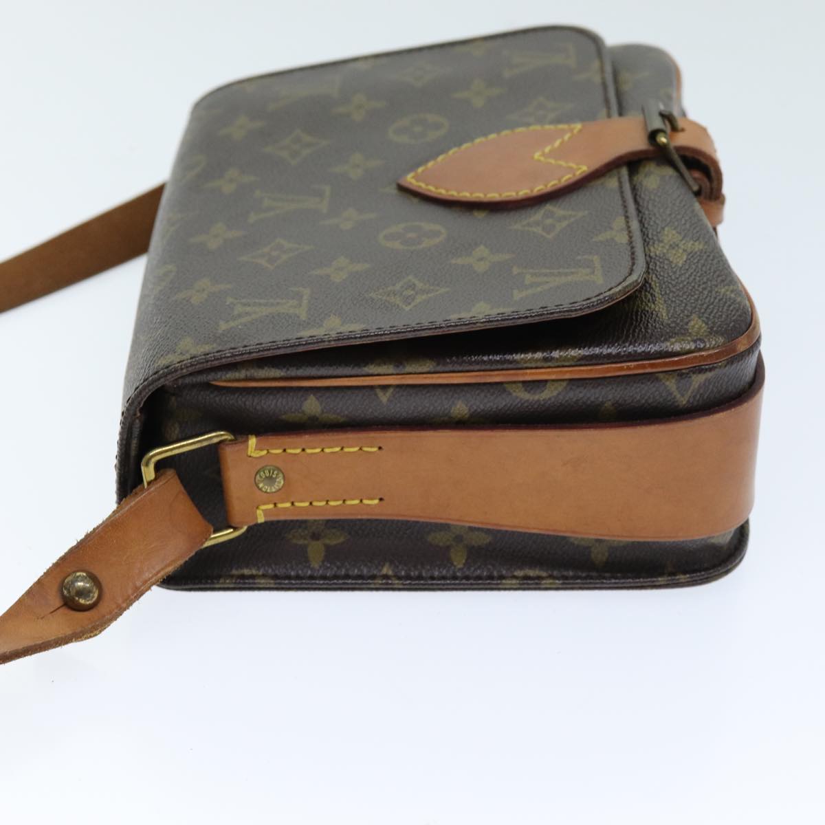 LOUIS VUITTON Monogram Cartouchiere MM Shoulder Bag M51253 LV Auth yk12384