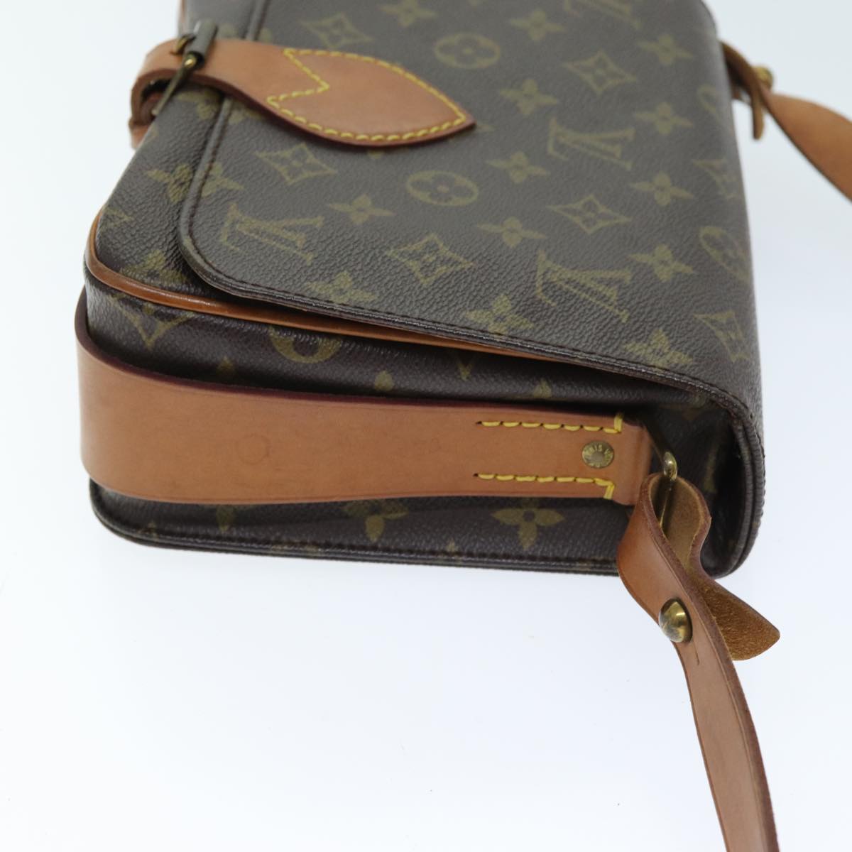 LOUIS VUITTON Monogram Cartouchiere MM Shoulder Bag M51253 LV Auth yk12384