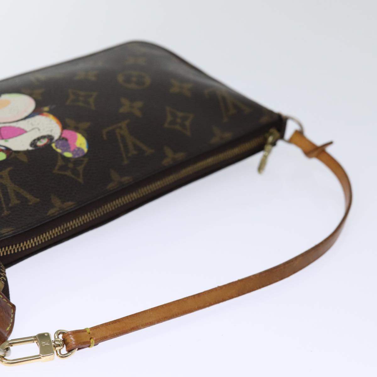 LOUIS VUITTON Monogram Panda Pochette Accessoires Pouch M51981 LV Auth yk12396