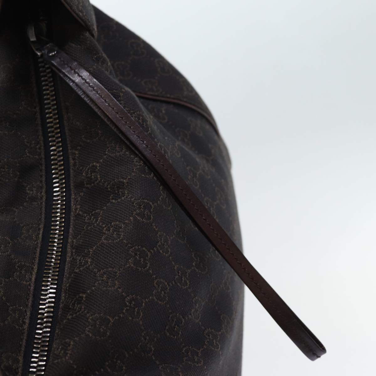 GUCCI GG Canvas Shoulder Bag Brown 101292 Auth yk12397